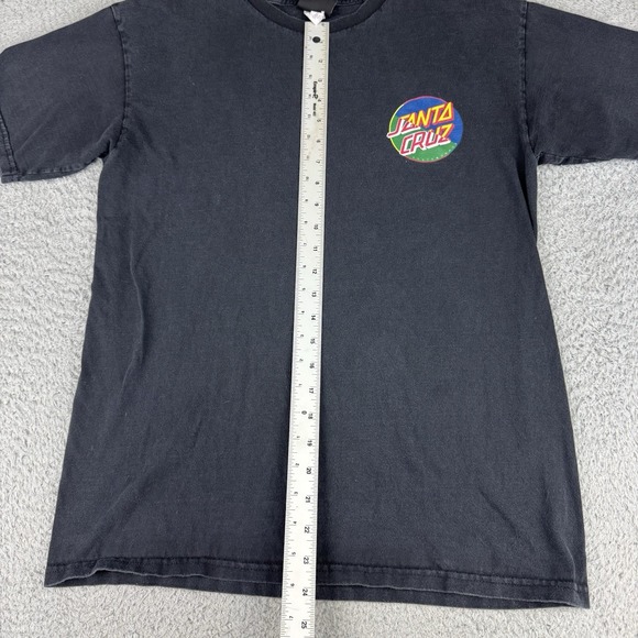 Santa Cruz Nhs Shirt Mens Medium Black Graphic T Shirt Short‎ Sleeve - Picture 6 of 10